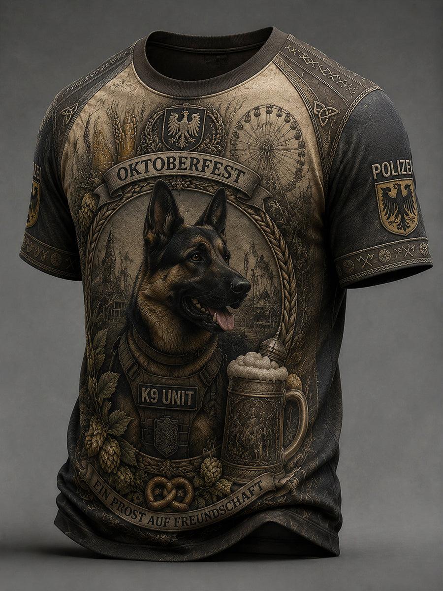 Classic Casual T-Shirt for Fans of Retro German Beer