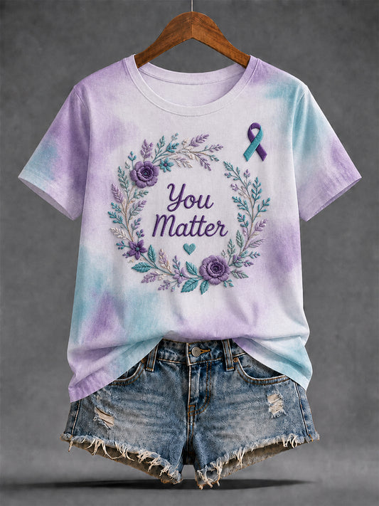 Women's Suicide Prevention Awareness T-shirt