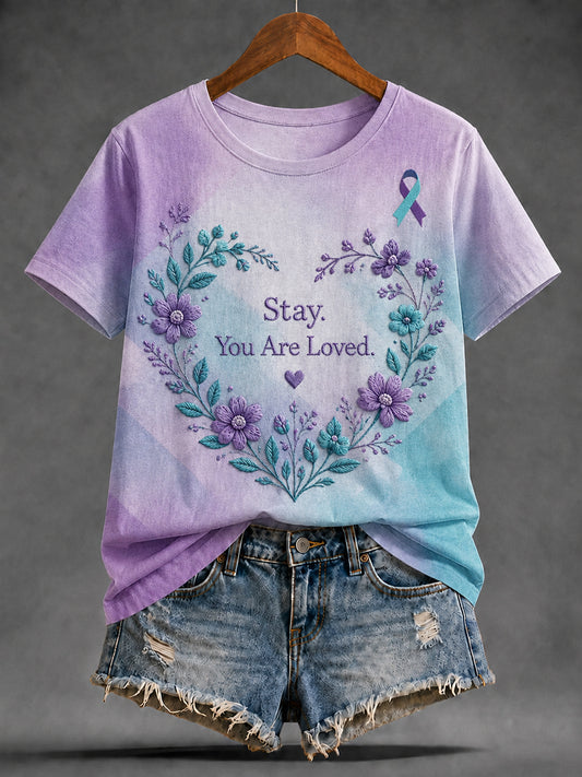 Women's Suicide Prevention Awareness T-shirt