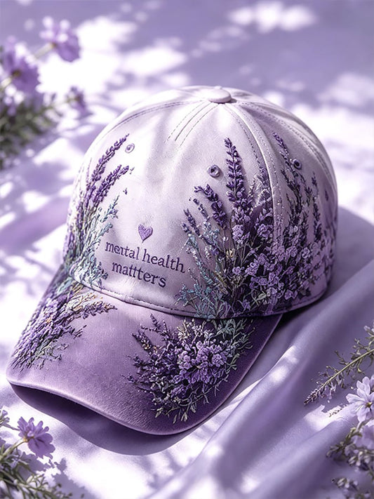 Unisex Suicide Prevention Awareness Print Cap