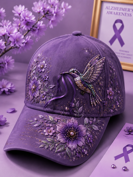 Unisex Hummingbird and floral print  Hat