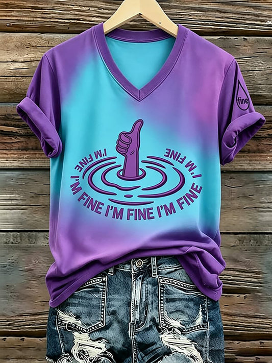 Women's Suicide Prevention Awareness Print T-shirt
