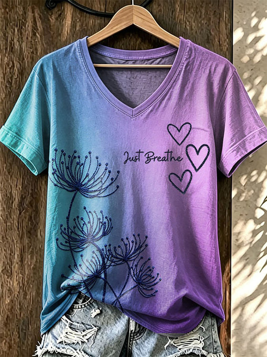 Women's Suicide Prevention Awareness Print T-shirt