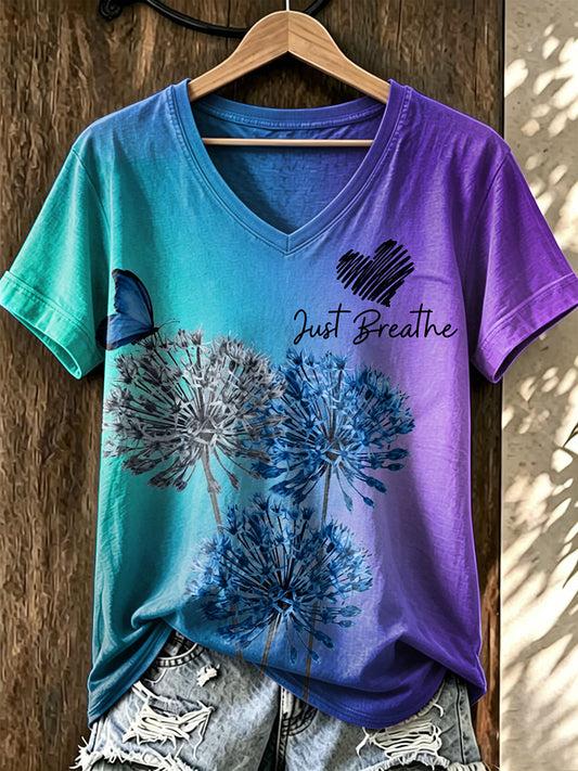 Women's Suicide Prevention Awareness Print T-shirt