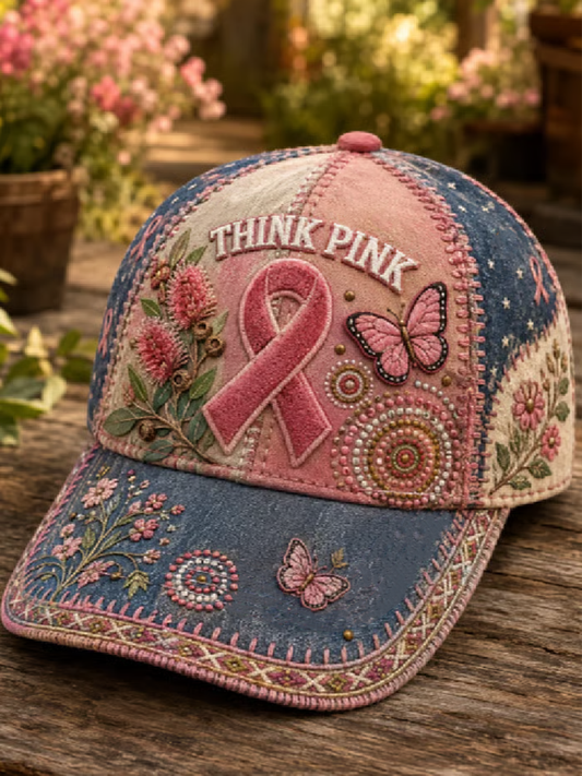 Unisex Breast Cancer Awareness Print Hat
