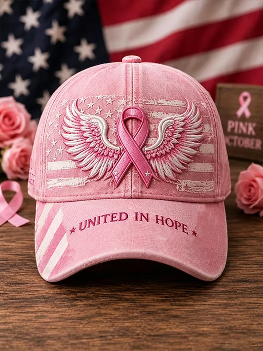 Unisex Breast Cancer Awareness Print Hat