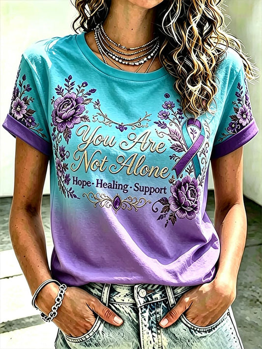 Women's Suicide Prevention Awareness Print T-shirt
