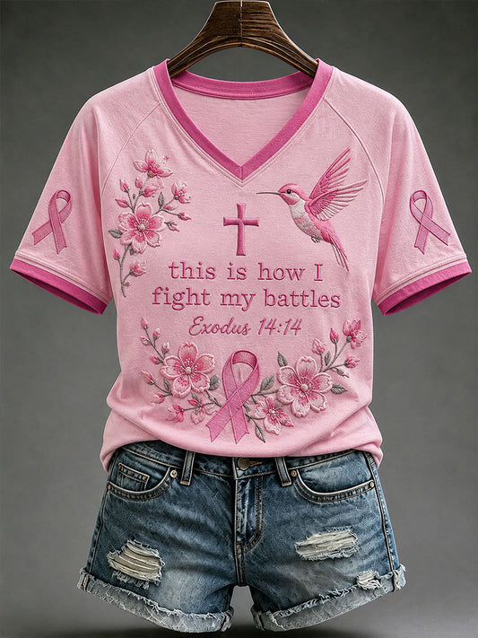 Women's This Is How I Fight My Battles T-shirt