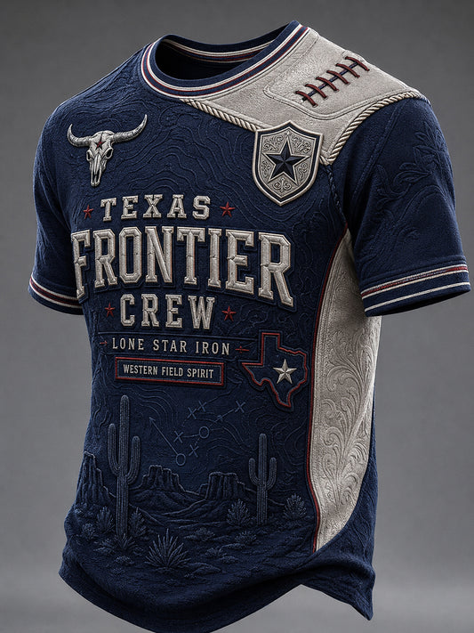 Men’s Rugby Dallas Cowboys Printed Casual Short-Sleeve T-Shirt