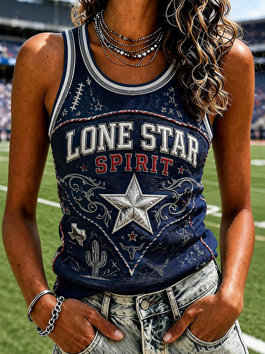 Women’s Rugby Dallas Cowboys Printed Casual Vest