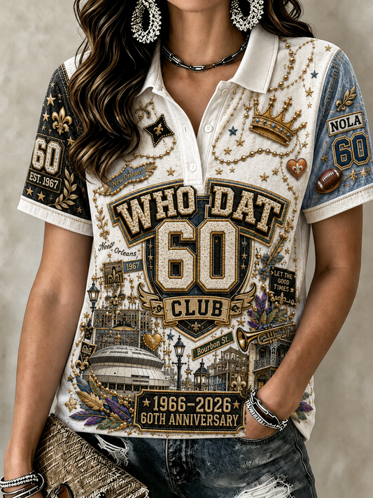Women's New Orleans Saints Polo T-Shirt
