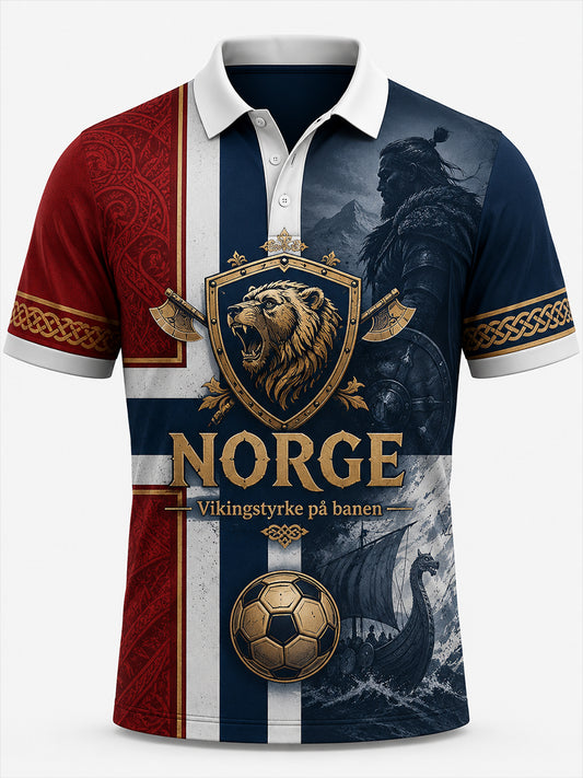 Men's Norway Day Commemorative Art Print Polo