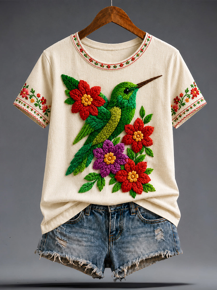 Women's Mexico Guelaguetza Art Printed T-shirt