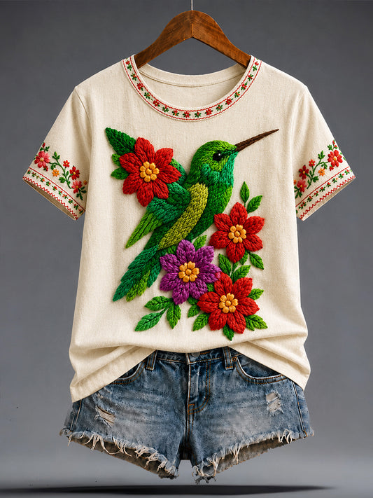 Women's Mexico Guelaguetza Art Printed T-shirt
