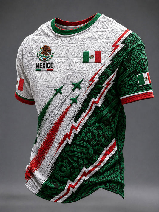 Men's Mexico Lover Art O-neck Short Sleeve T-shirt