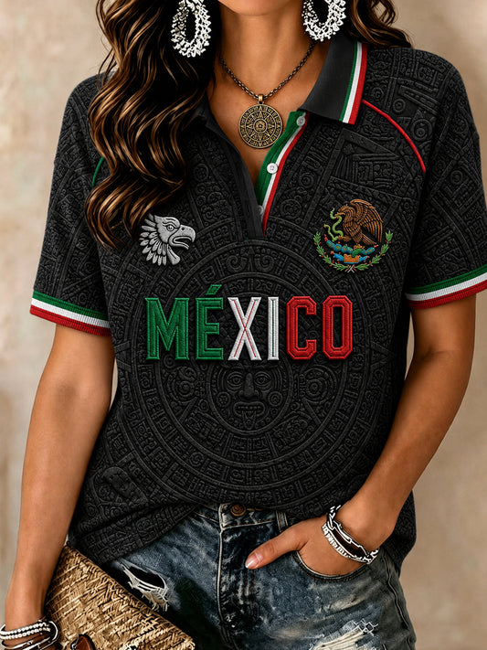 Women's Mexico Lover Art  Short Sleeves Top