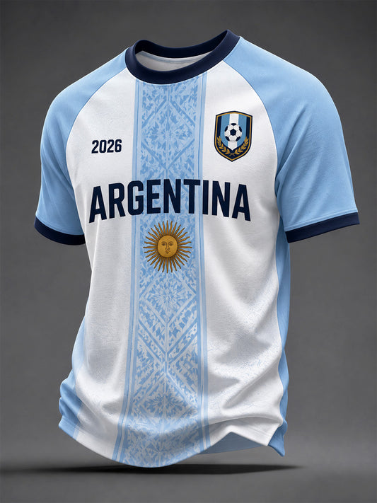 Men's Gift For Football Fans Print Casual Tee
