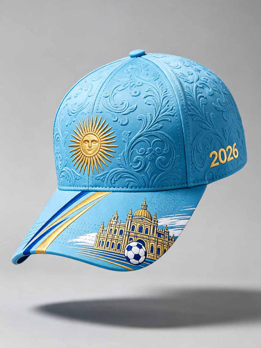 Unisex Argentina Football Souvenir Printed Hat