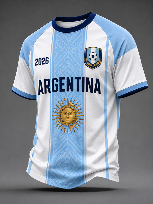 Men's Gift For Football Fans Print Casual Tee