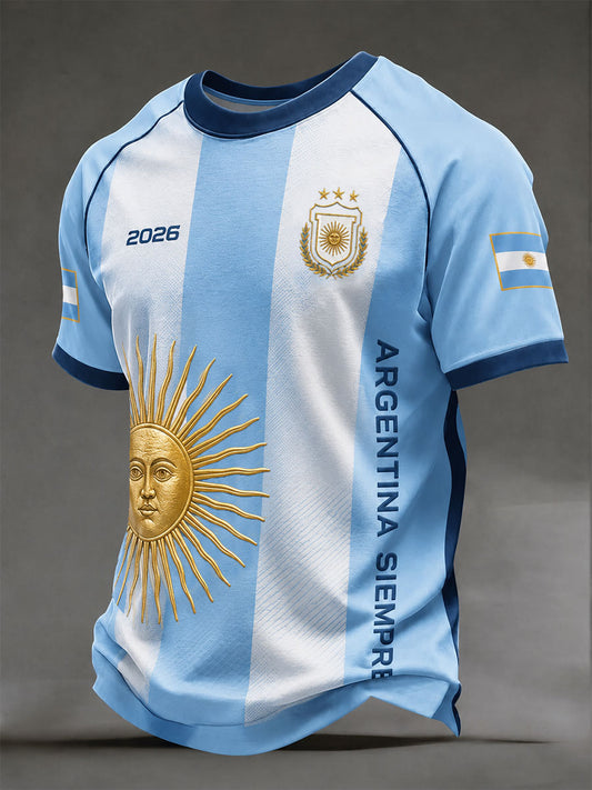 Men's Argentine Football Short Sleeve T-shirt