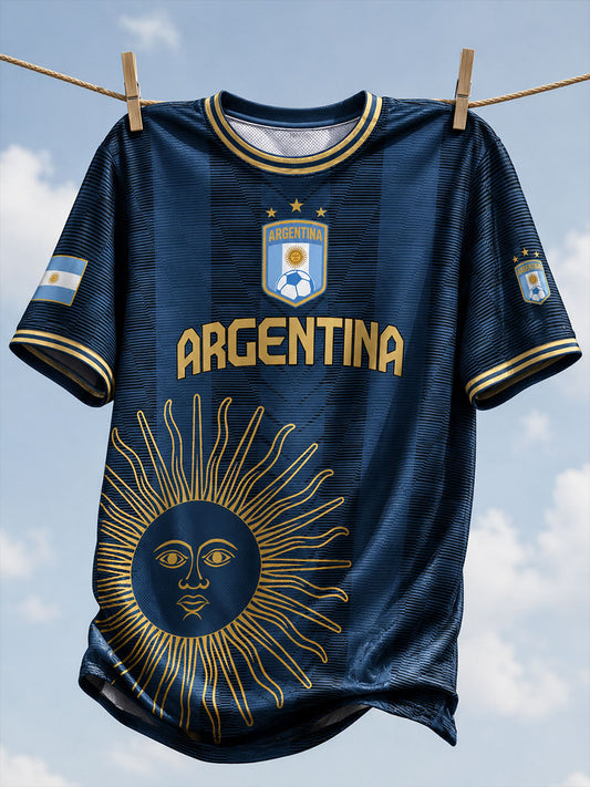 Men's Argentine Football Short Sleeve T-shirt