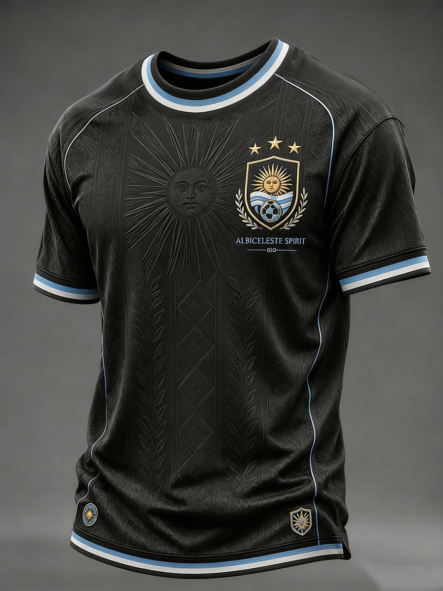 Men's Argentina Football Short Sleeve T-shirt