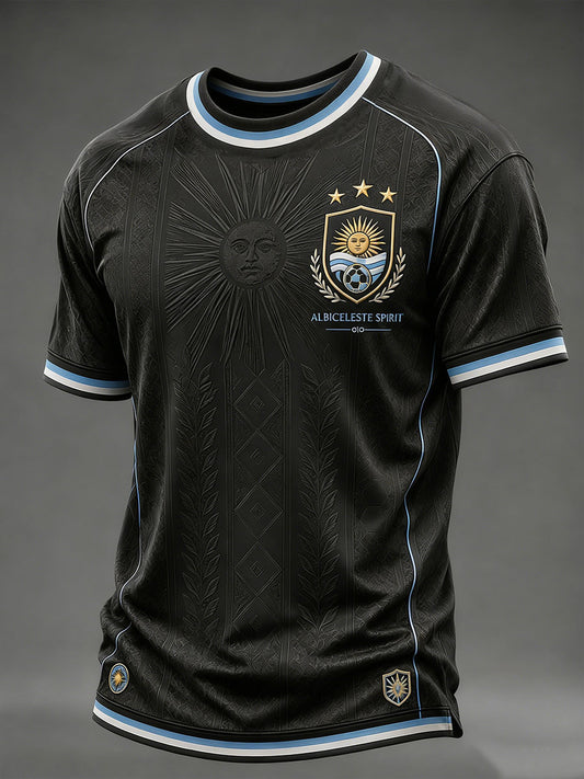 Men's Argentina Football Short Sleeve T-shirt