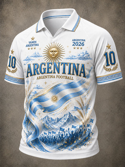Men's 2026 Argentina Football Style T-shirt