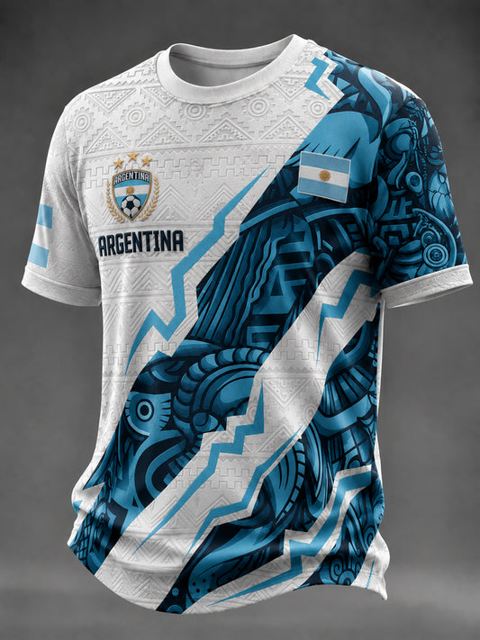 Men's Argentina Football Printed T-shirt