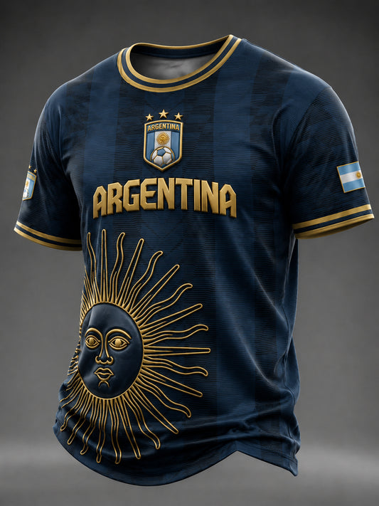 Men's Argentina Football Printed T-shirt