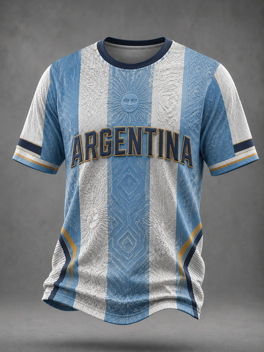Men's Argentina Football Printed T-shirt