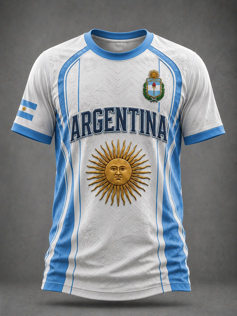Men's Argentina Football Printed T-shirt