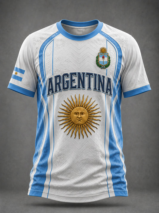 Men's Argentina Football Printed T-shirt