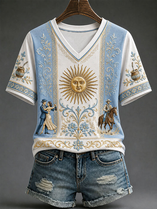 Women's Argentina Short-sleeved T-shirt