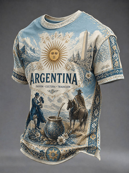 Men's Argentina Short Sleeves T-shirt