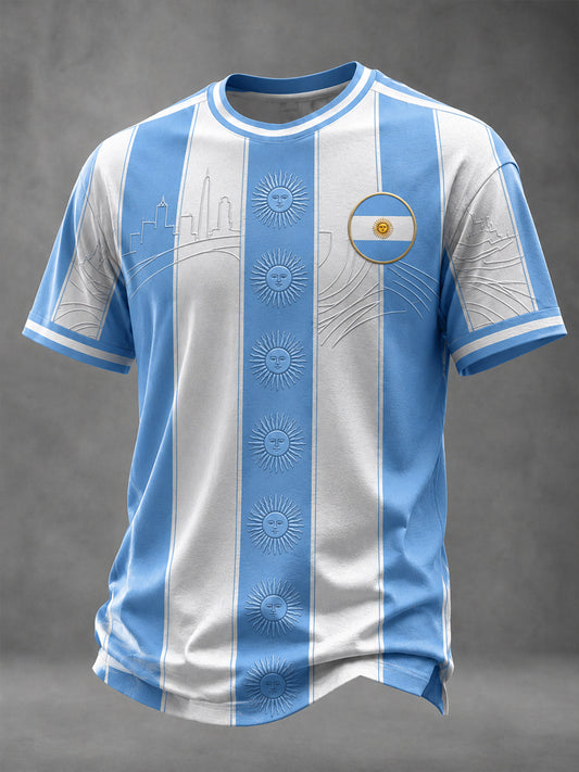 Men's Argentina Football Printed T-shirt