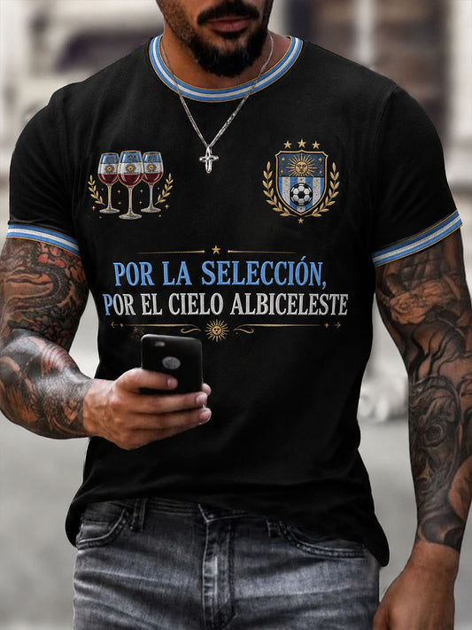 Men's Argentine Football Short Sleeves T-shirt