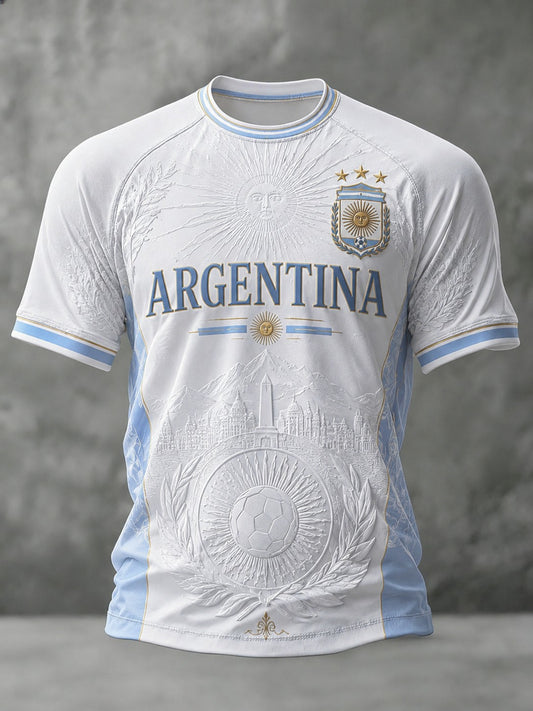 Men's Argentina Football Printed T-shirt