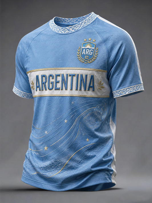 Men's Gift For Football Fans Print Casual Tee