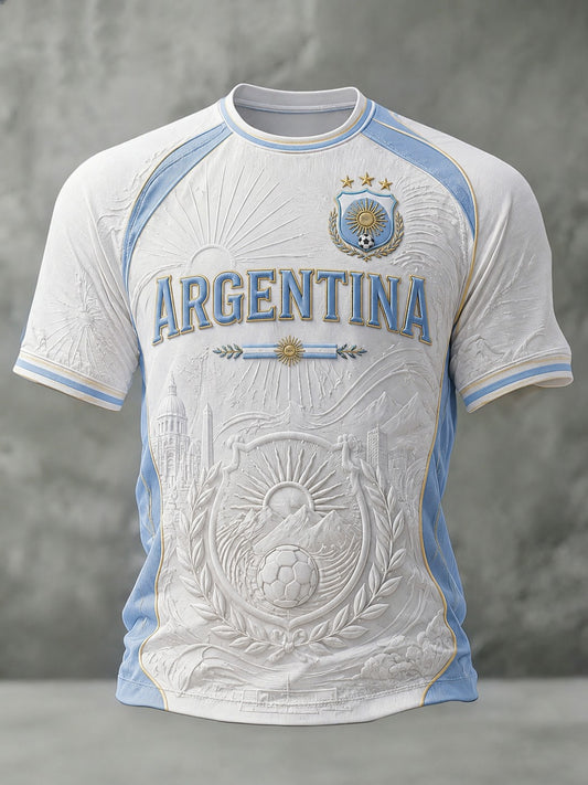 Men's Argentina Football Printed T-shirt