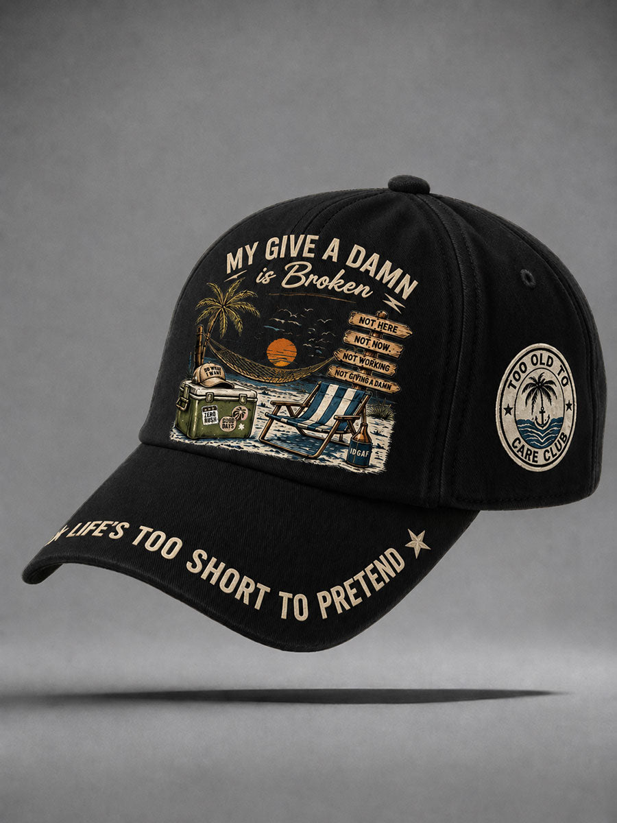 'Too Old to Care Club' unisex hats