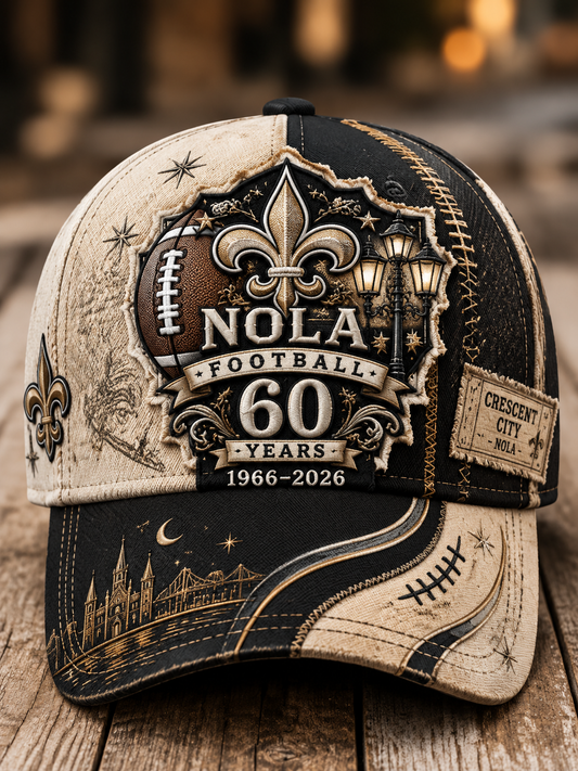 The 60th Anniversary Of The New Orleans Saints Team Unisex Hat