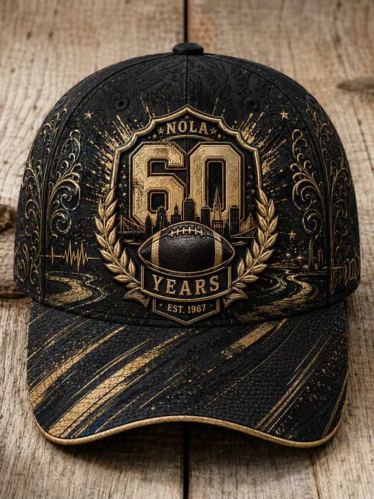 The 60th Anniversary Of The New Orleans Saints Team Unisex Hat