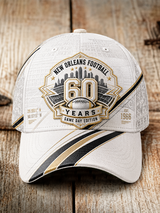 The 60th Anniversary Of The New Orleans Saints Team Unisex Hat