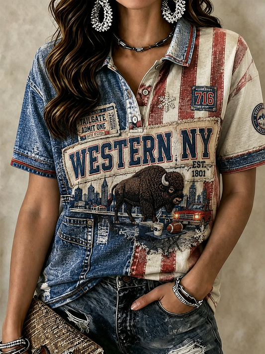 Women's Buffalo Bills Polo T-Shirt