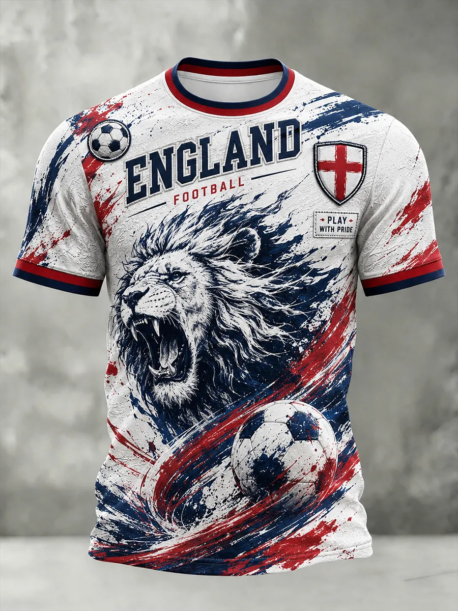 Men's England Printed short sleeves t-shirt