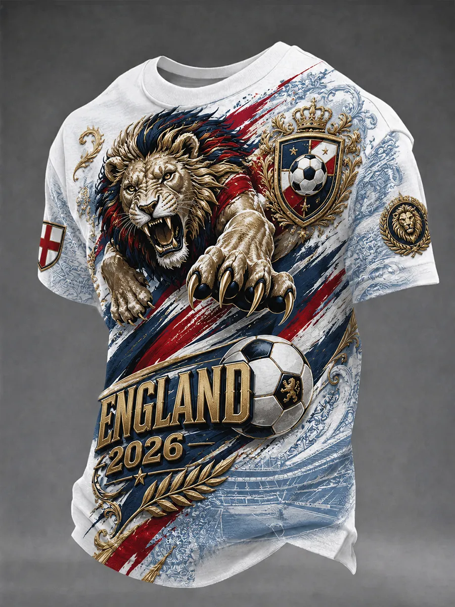 Men's England Printed short sleeves t-shirt