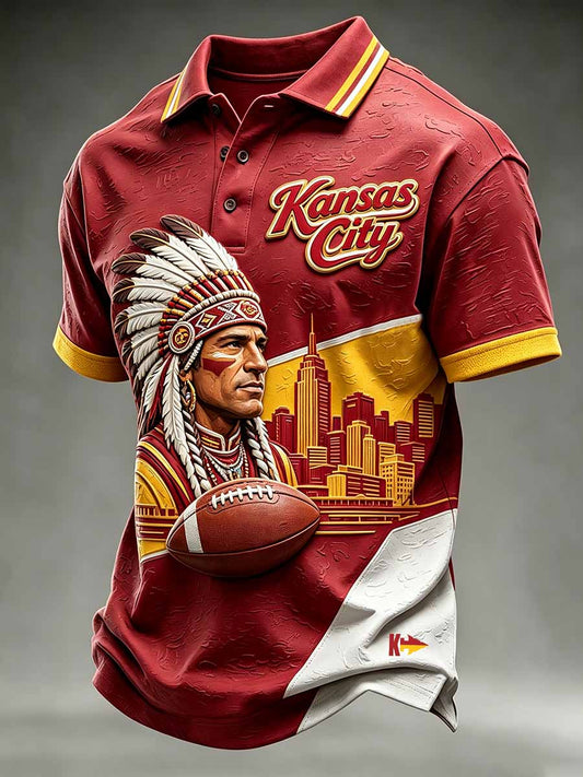 Men's Printed Polo Shirt