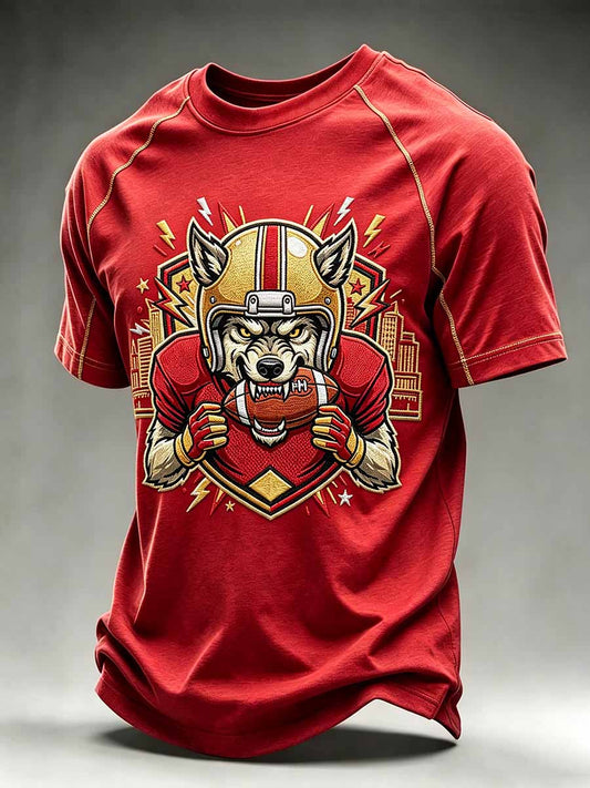 Men's Football Game Graphic T-Shirt