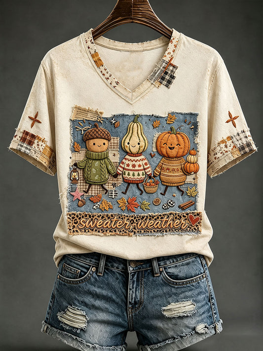 Women's Sweater Weather Short-sleeved T-shirt